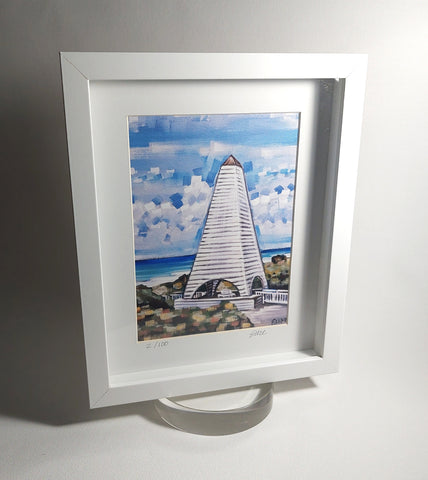 Seaside Beach Tower Study I Framed Print (sm)