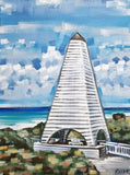 Seaside Beach Tower Study I Framed Print (sm)