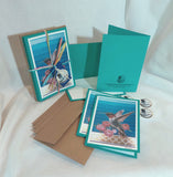 "Peonies" Handmade Greeting Card Bundle
